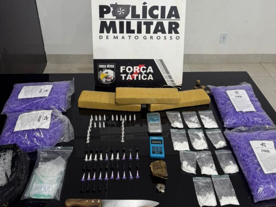 Força Tática prende faccionado com tabletes de maconha e porções de cocaína