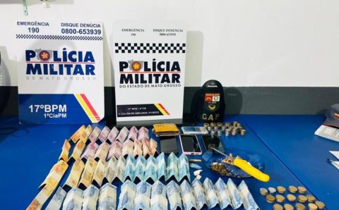 Polícia Militar detém quadrilha com porções de pasta base de cocaína e R$ 1,4 mil em dinheiro