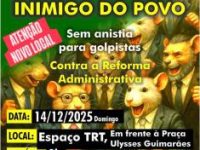 MT:  Cuiabá sedia ato nacional contra anistia e reforma administrativa