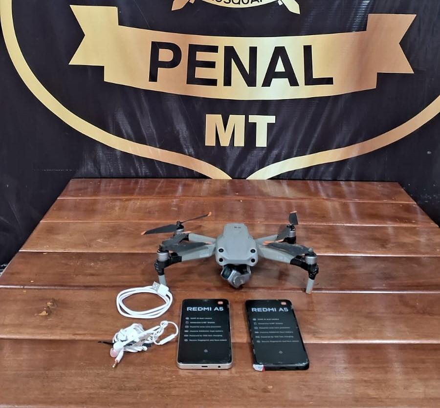 Policiais Penais abatem mais um drone sobrevoando a penitenciária de Rondonópolis
