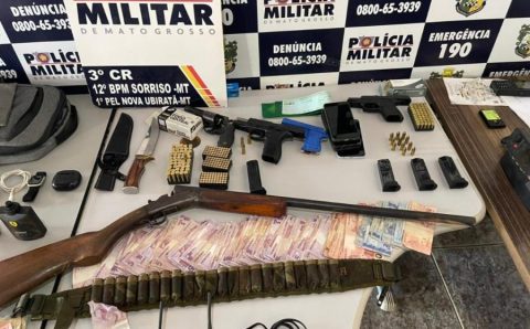 Polícia Militar conduz cinco suspeitos após roubo à residência em Nova Ubiratã