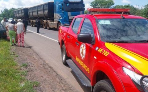 Corpo de Bombeiros atende três ocorrências de acidentes de trânsito em diferentes regiões do Estado