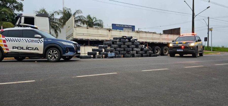 Polícia Militar e PRF apreendem 806 quilos de maconha em Nova Mutum