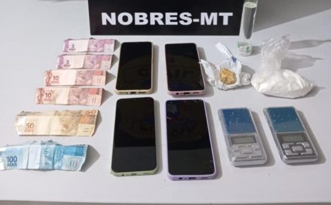 Polícia Civil prende casal de traficantes que mantinha comércio de drogas em Nobres