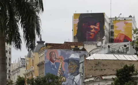 Milton Nascimento ganha mural de 300 m² no Rio de Janeiro
