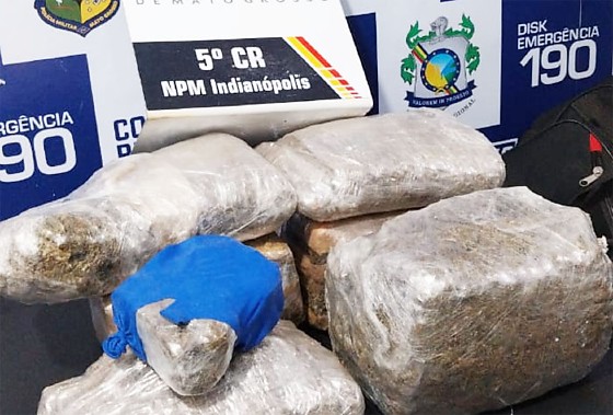 GUERRA ÀS DROGAS :  PM apreende supermaconha e prende homem por tráfico em MT