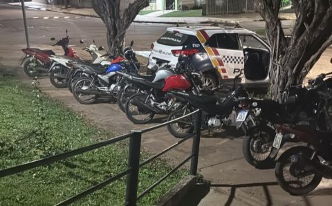 Polícia Militar apreende 12 motos e registra 121 infrações durante “rolezinho” em Jaciara