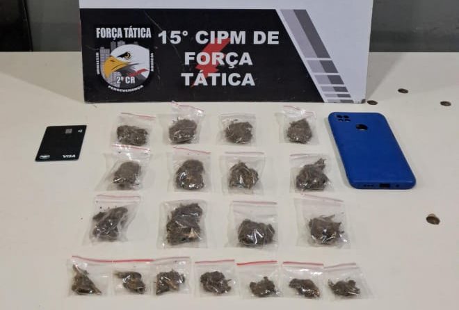 Força Tática prende homem com porções de maconha em Várzea Grande