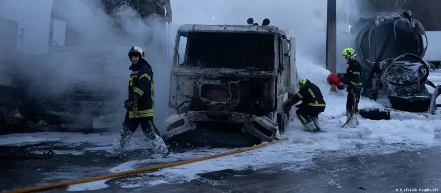 Ucrânia sofre ataque “massivo” em meio a negociações de paz