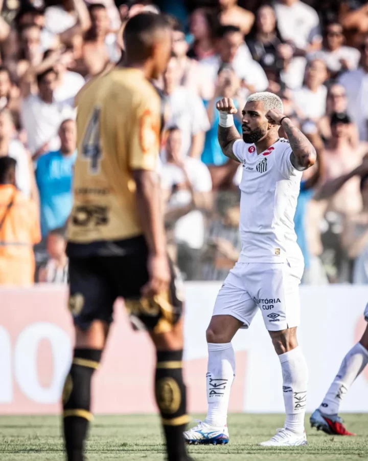 Gabigol marca em reestreia e Santos vira sobre o Novorizontino pelo Paulistão