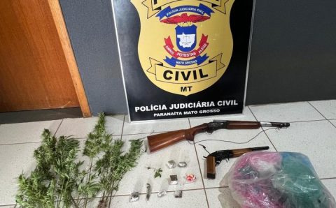 Polícia Civil apreende drogas, armas e milhares de microtubos em sítio em Paranaíta