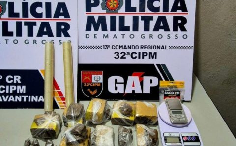 PM prende três faccionados por tráfico de drogas e apreende dois quilos de entorpecentes