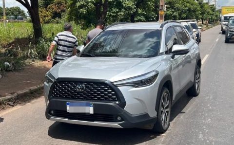 Vigia Mais MT auxilia PM e Ciopaer a prender suspeito de roubar Corolla em Cuiabá
