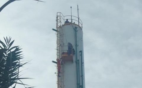 Corpo de Bombeiros resgata vítima que caiu em caixa d’água de 12 metros de profundidade