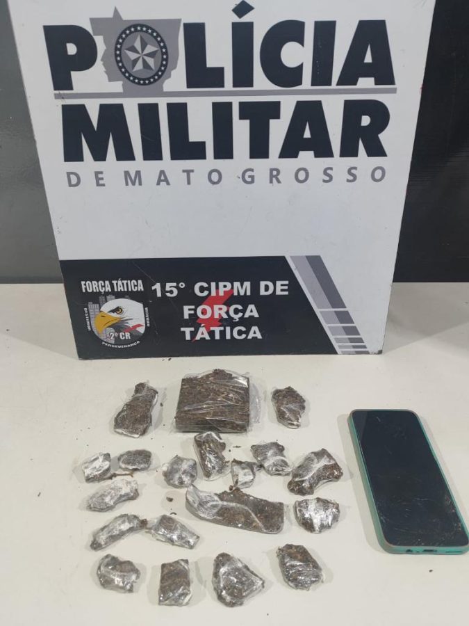 Força Tática apreende adolescente com porções de maconha em Várzea Grande