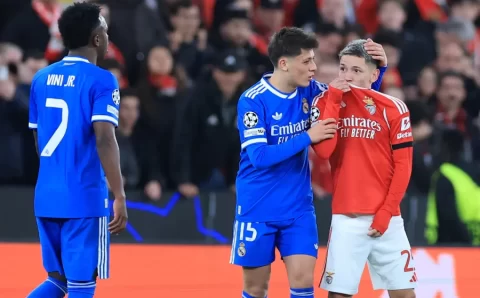 Atacante do Benfica é suspenso pela Uefa após denúncia de racismo contra Vini Jr.