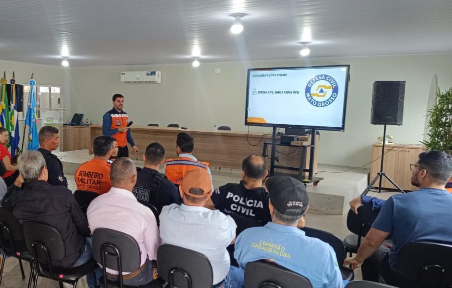 Defesa Civil do Estado auxilia Nova Xavantina para elaboração do plano de contingência