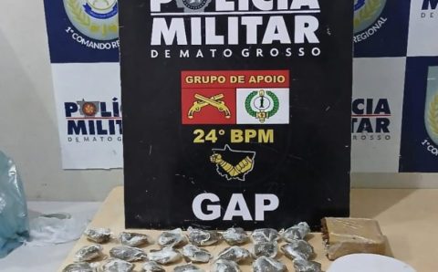 Polícia Militar prende homem por tráfico de drogas no Pedra 90