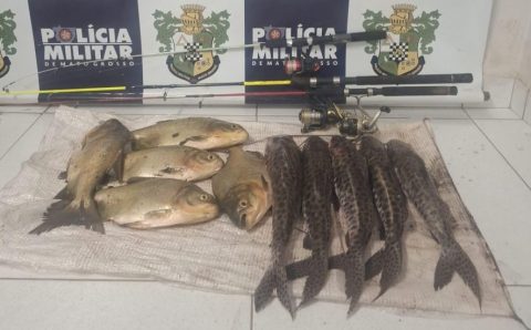 PM prende dois homens por furto de peixes de fazenda-escola em Jaciara