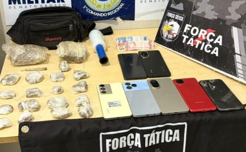 Força Tática prende três homens por tráfico de drogas em Cuiabá