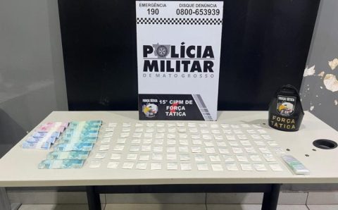 Força Tática prende homem com 95 porções de cocaína em Várzea Grande