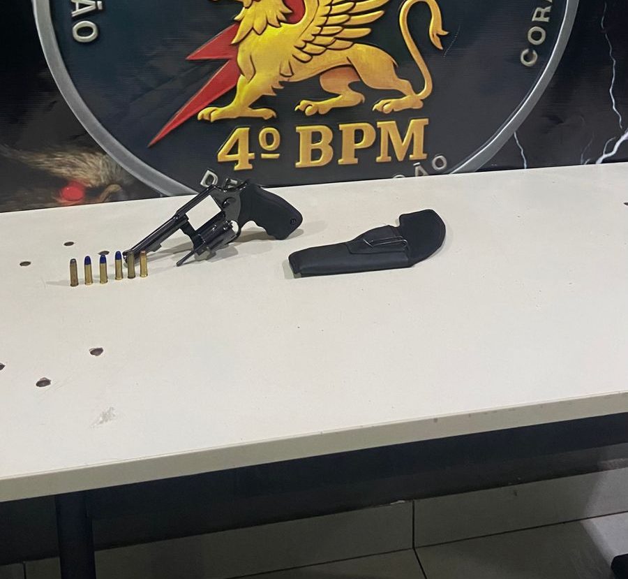 Polícia Militar prende homem com revólver e munições em borracharia de Várzea Grande