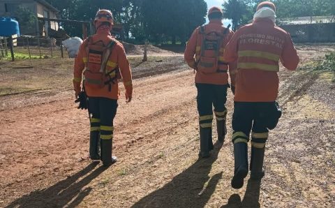 Corpo de Bombeiros localiza homem desaparecido há cinco dias em área de mata