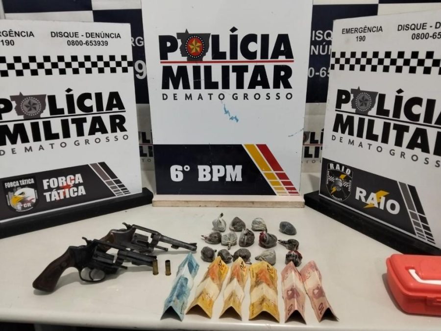 Polícia Militar detém dois adolescentes por porte ilegal de arma de fogo