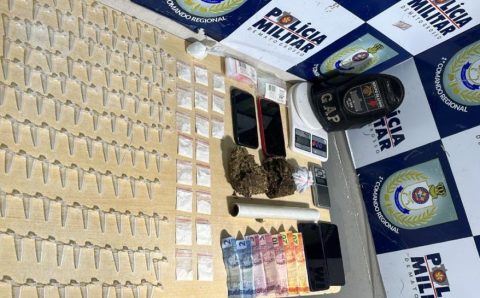Polícia Militar detém três suspeitos por tráfico ilícito de drogas em Cuiabá