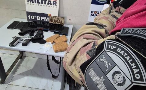 Patrulha Rural apreende armas de fogo, drogas e desarticula quadrilha de estelionato