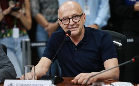 Otaviano Pivetta concede coletiva de imprensa após posse na ALMT nesta terça-feira (31)