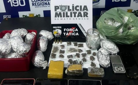 Força Tática prende dupla e apreende drogas e ovos de Páscoa que seriam distribuídos por facção criminosa
