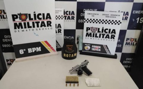 Polícia Militar prende em flagrante suspeito de homicídio em Cáceres