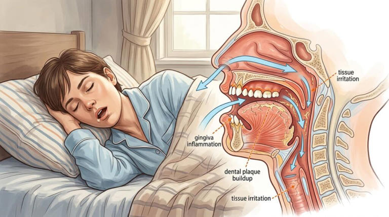 Respirar pela boca durante o sono prejudica os dentes e reduz a qualidade de vida