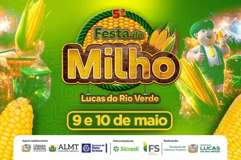 MT:  Prefeitura confirma artistas locais na programação da 5ª Festa do Milho