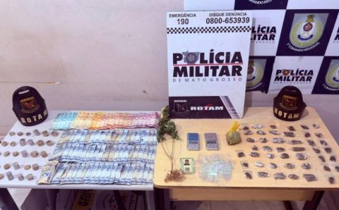 Polícia Militar prende cinco pessoas por tráfico de drogas em bairros de Cuiabá