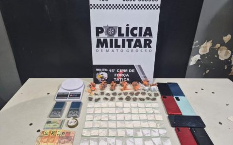 Força Tática prende homem com 106 porções de maconha e cocaína em Várzea Grande