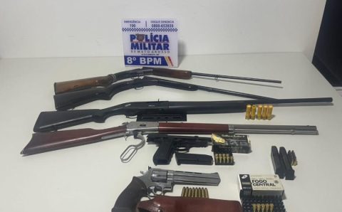 Polícia Militar evita feminicídio e apreende seis armas de fogo em Alta Floresta