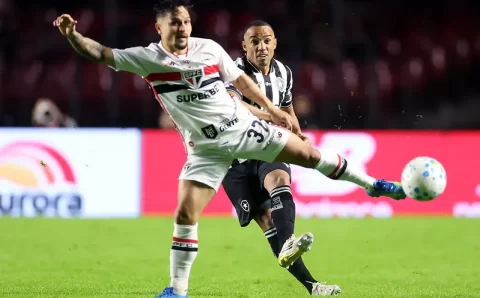 São Paulo cede empate ao Botafogo pelo Brasileiro e vê jejum aumentar