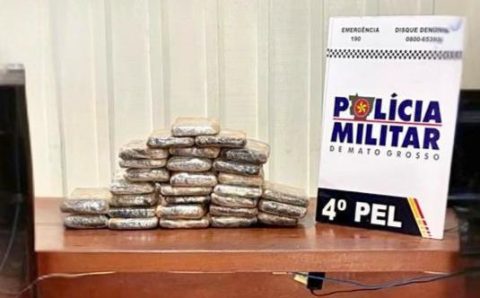 Polícia Militar prende homem com 36 quilos de pasta base de cocaína em Nova Bandeirantes