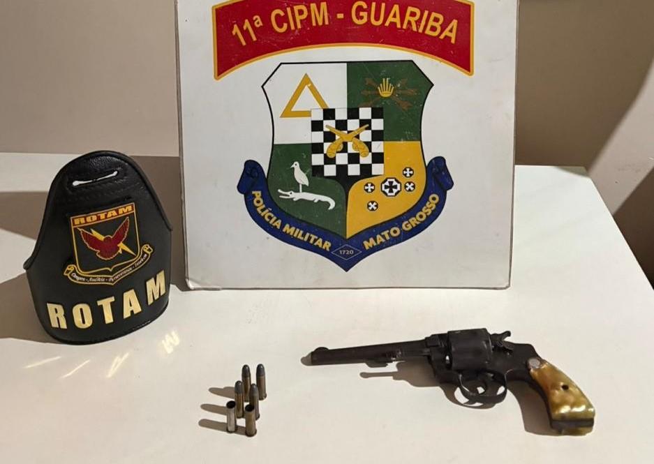Rotam apreende arma de fogo e munições com faccionado com extensa ficha criminal
