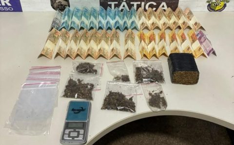 Força Tática prende suspeito por tráfico de drogas durante patrulhamento em Rondonópolis