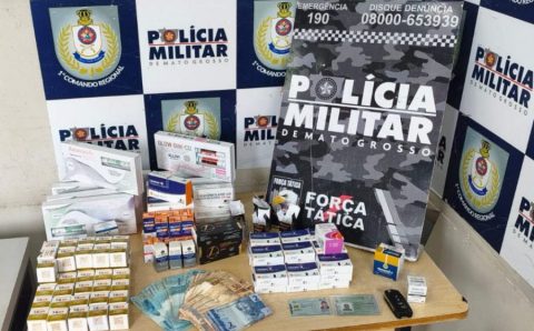 Força Tática prende dois suspeitos de contrabando de medicamentos em Chapada dos Guimarães