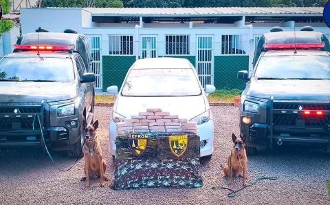 Gefron apreende 26 kg de pasta base de cocaína e causa prejuízo de R$ 500 mil às facções criminosas