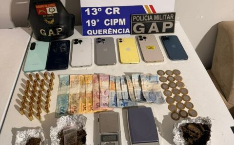 Quatro pessoas são detidas por tráfico de drogas em Querência