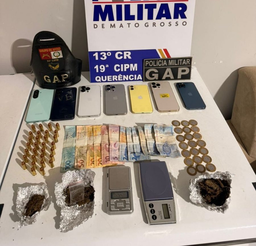 Quatro pessoas são detidas por tráfico de drogas em Querência