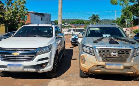 Gefron prende seis pessoas, apreende armas e recupera veículos roubados em MT