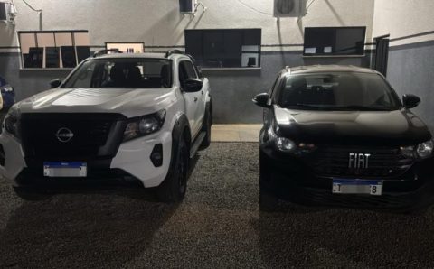 Com apoio do Vigia Mais MT, Polícia Militar recupera veículos furtados e prende dois homens