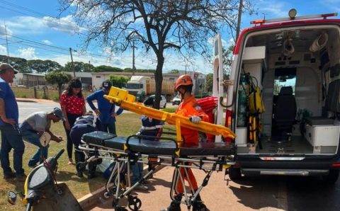 Corpo de Bombeiros atende duas ocorrências de trânsito registradas na BR-070 na sexta-feira (29)