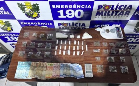 Polícia Militar prende mulher com 48 porções de drogas em Feliz Natal